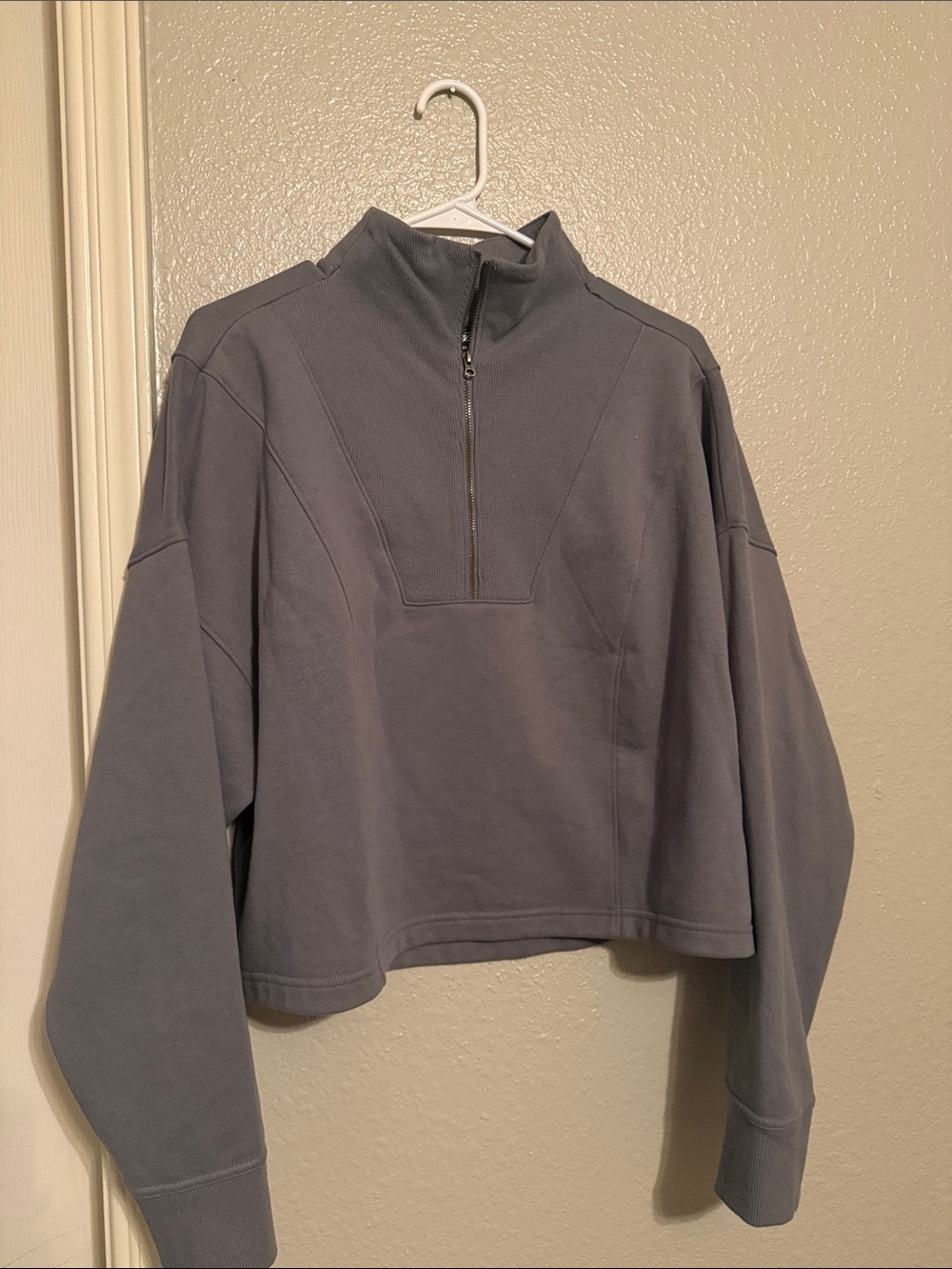 Avia Gray Zip-Up Pullover Sweater